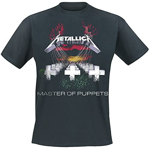 Metallica Master of Puppets Männer T-Shirt schwarz M 100% Baumwolle Undefiniert Band-Merch, Bands von Metallica