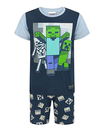 Minecraft Undead Jungen/Kinder Kurze Navy-Pyjamas-Set 6 Jahre von Minecraft