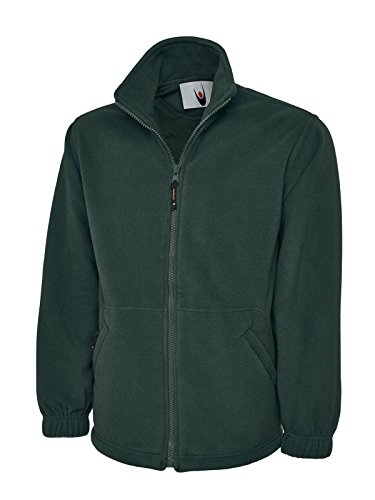 Monogram Damen Fleecejacke, XS bis XXXXL, ideal für Sport, Arbeit und Freizeit Gr. L, flaschengrün von Unbekannt