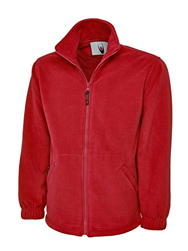 Monogram Damen Fleecejacke, XS bis XXXXL, ideal für Sport, Arbeit und Freizeit Gr. M, rot von Unbekannt