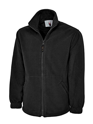 Monogram Damen Fleecejacke, XS bis XXXXL, ideal für Sport, Arbeit und Freizeit Gr. XS, schwarz von Unbekannt