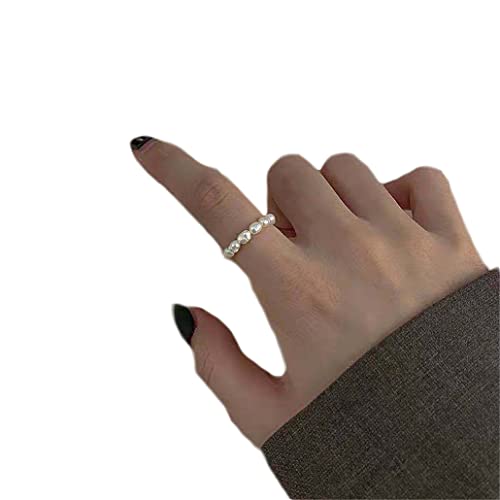 Neue Frauen Natürliche Süßwasserperle Ring Niedlich Stern Herz Bär Zirkonia Anhänger Hand Elastisch Perlen Ringe Schmuck Party Geschenk von Unbekannt