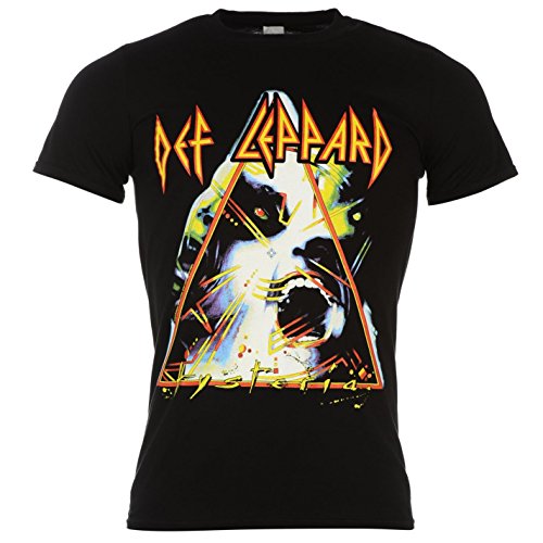 Offizielles Band-T-Shirt Def Leppard Hysteria, Herren, schwarz, Musiker-T-Shirt S von Unbekannt