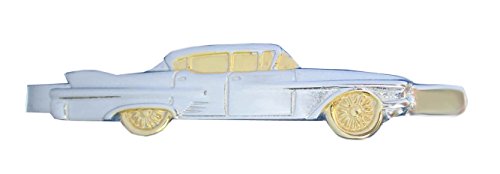 Oldtimer Krawattenschieber kurz 6 cm lang - bicolor glänzend inkl. Geschenkbox - schönes Accessoire für die Seidenkrawatte von Unbekannt