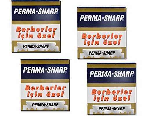 Unbekannt Perma Sharp Professional Rasierklingen 4 x 100er von Unbekannt