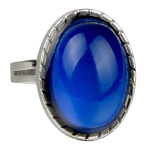 Phenovo Vintage Stil Oval Stimmung Schmuck Ring Farbwechsel Einstellbar von Unbekannt