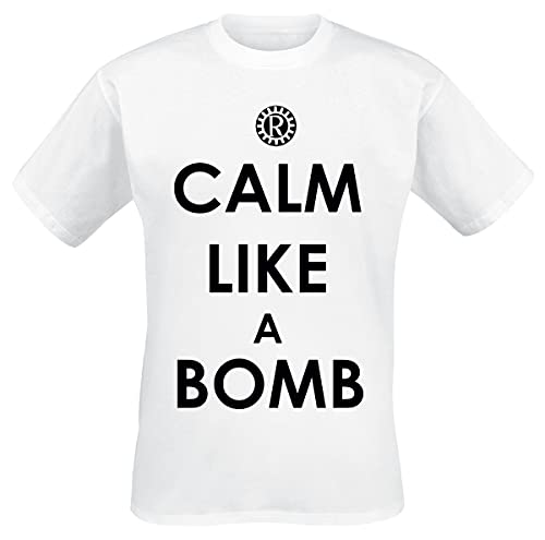 Rage Against The Machine Herren T-Shirt Calm Like A Bomb weiß von Unbekannt