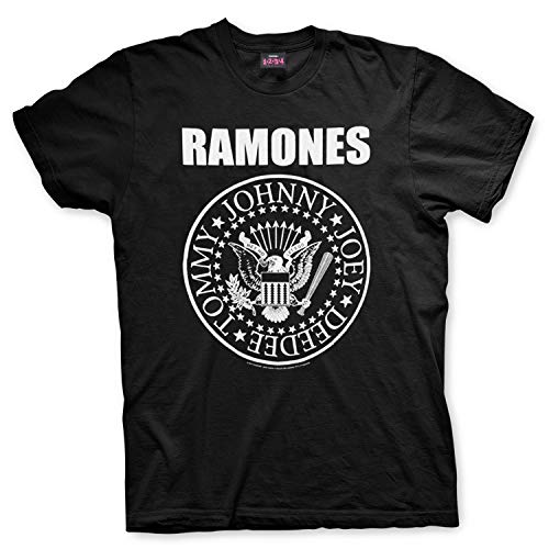 Ramones T-Shirt mit Klassische Logo Schwarz Original Offiziel Rock Musik (X-Large) von Unbekannt