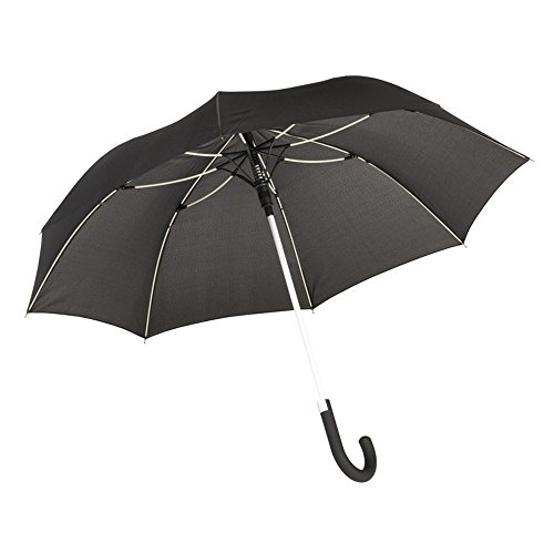 Regenschirm Ø103 cm Cancan Stockschirm 0,47 kg Automatik Schirm Farbwahl (schwarz, weiß) von Unbekannt