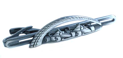 Rennauto Krawattennadel Motorsport Renn Sportwagen racing cars antikfarben geschwärzt matt 6,3 cm l. m.i. Germany + Geschenkbox - Accessoire für die Seidenkrawatte von Unbekannt