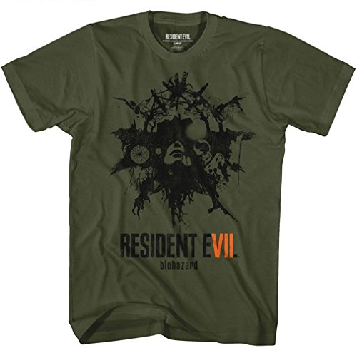 Resident Evil - - Männer Talisman T-Shirt, X-Large, Military Green von Unbekannt