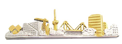 Rotterdam Krawattenklammer Krawattennadel skyline 6,4 cm bicolor inkl.Geschenkbox von Unbekannt
