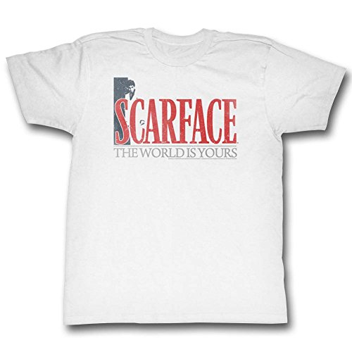 Scarface - Herren Theworldiy T-Shirt, Large, White von Unbekannt