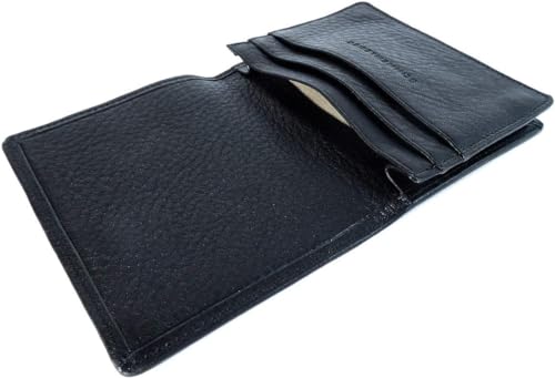 Sonnenleder - hochwertige Geldbörse "ISAR" Farbe: Schwarz *Echtes Leder* von Sonnenleder