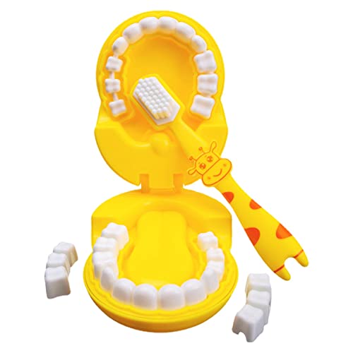 Spielzeug mit Zähnen – Giraffenspielzeug aus umweltfreundlichem PP-Material, Standard-Zahnmuster – Rollenspiel für hygienische Gewohnheiten für Kinder von Unbekannt