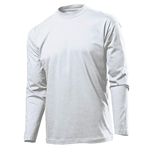 Stedman by Hanes Longsleeve Langarm T-Shirt in fünf Farben und den Grössen S, M, L, XL und XXL PREISWERTES SCHNÄPPCHEN Weiss,L von Unbekannt