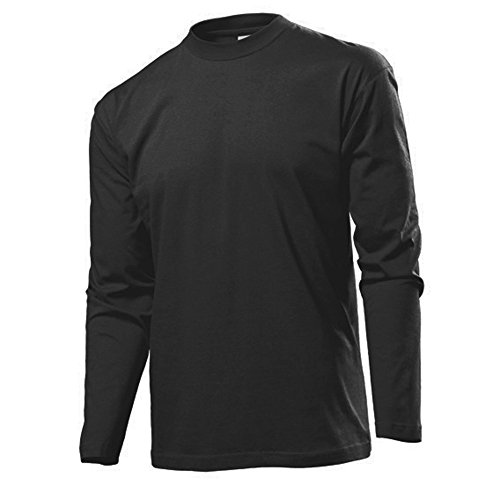 Stedman by Hanes Longsleeve Langarm T-Shirt in fünf Farben und den Grössen S, M, L, XL und XXL PREISWERTES SCHNÄPPCHEN schwarz,XXL von Unbekannt