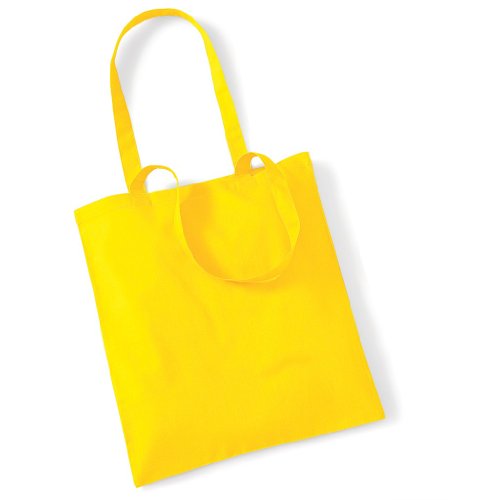 Stoffbeutel Baumwolltasche Beutel Shopper Umhängetasche viele Farbe Yellow von Unbekannt