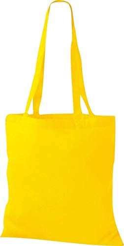 ShirtInStyle Premium Stoffbeutel Baumwolltasche Beutel Shopper Umhängetasche, Farbe yellow von Shirtinstyle