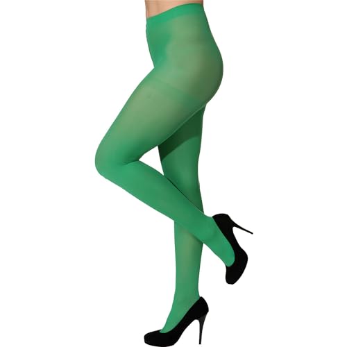 Strumpfhose grün Gr. L/XL Blickdicht 60den Karneval Fasching Unterzieher von Unbekannt