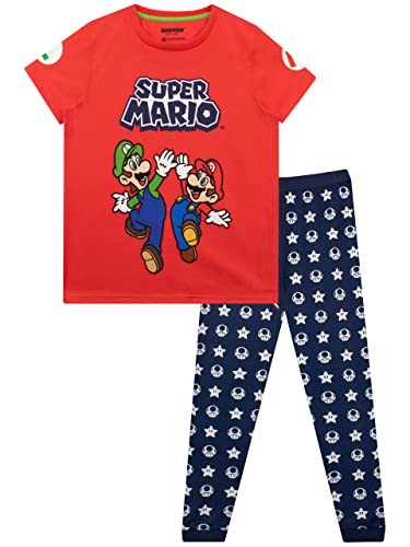 Super Mario Jungen Schlafanzug Rot 146 von Super Mario