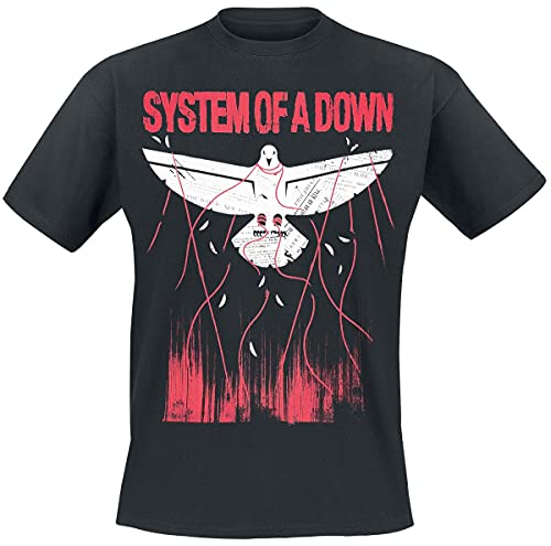 System of A Down Dove Overcome Männer T-Shirt schwarz XXL 100% Baumwolle Band-Merch, Bands von System Of A Down