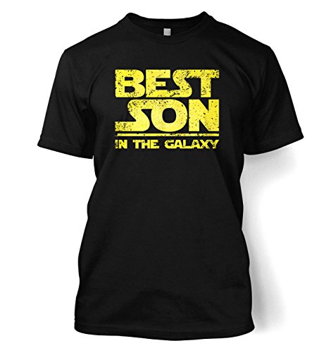 T-Shirt mit Aufschrift "Best Son In The Galaxy" Gr. Large, Schwarz von Unbekannt