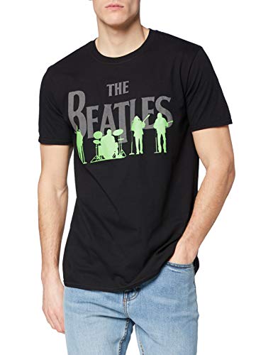 The Beatles Herren T-Shirt Beattee52MB2 Saville Row Line Up Kurzarm Gr. XXL, Schwarz von The Beatles