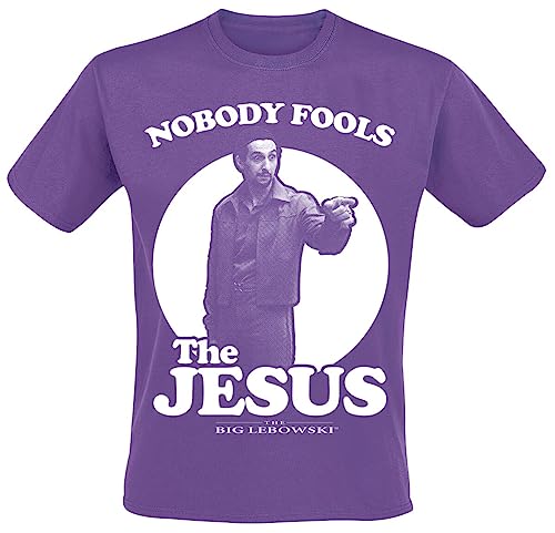 The Big Lebowski Nobody Fools The Jesus Männer T-Shirt lila S 100% Baumwolle Fan-Merch, Filme von Unbekannt