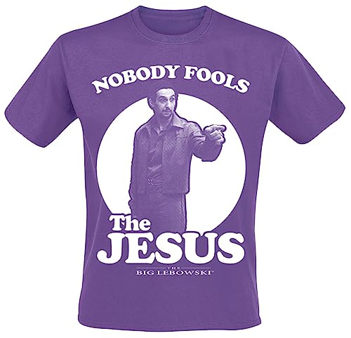 The Big Lebowski Nobody Fools The Jesus Männer T-Shirt lila XXL 100% Baumwolle Fan-Merch, Filme von Unbekannt