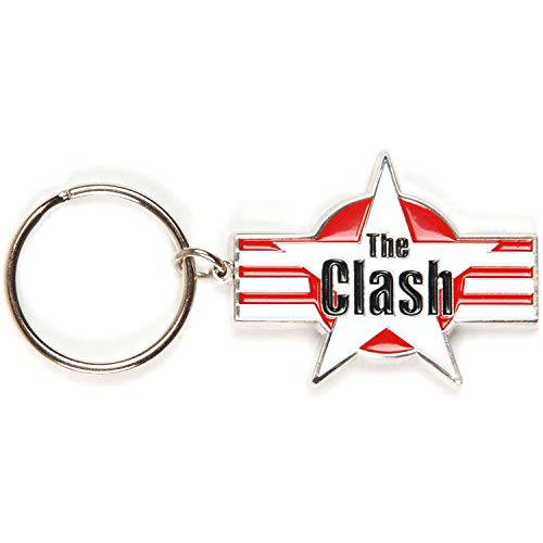 Rock Off Portachiavi-The Clash Schlüsselanhänger [Import], rot, 5x4cm von Rock Off