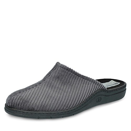 THIESANA BY LANDGRAF Herren Cord Hausschuh Pantolette Grau weich, Schuhgröße:EUR 41 von Unbekannt