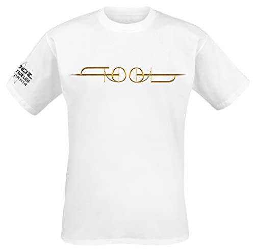 Tool Gold ISO Männer T-Shirt weiß M 100% Baumwolle Band-Merch, Bands von Tool