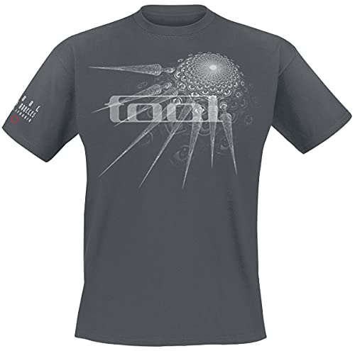 Tool T Shirt Spectre Spike Band Logo Nue offiziell Herren Charcoal Grau von Tool