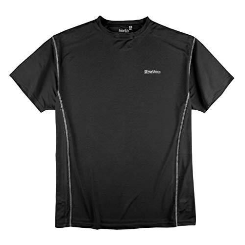 Übergrößen North 56°4 Funktions T-Shirt schwarz, Größe:4XL von Allsize