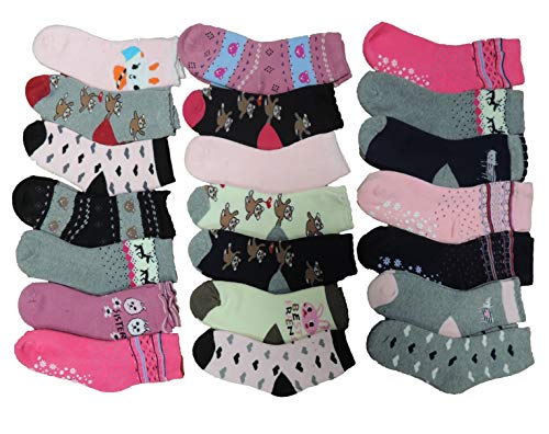 Unbekannt 10 Paar Mädchen Thermo Winter Socken Größe 19-39 (36-39) von Unbekannt