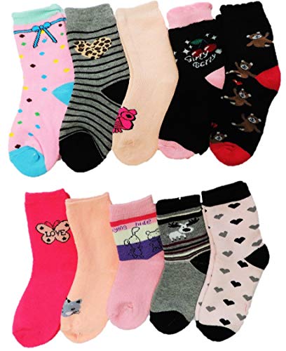 Unbekannt 10 Paar Mädchen Thermo Winter Socken in den Größen 19-37 (32-37) von Unbekannt