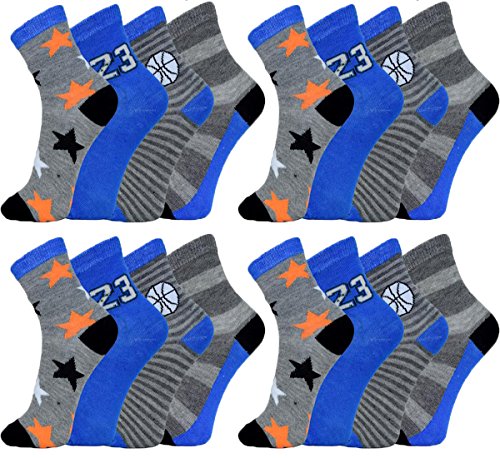 Unbekannt 10 Paar sportliche Jungen Socken Größe 17-36 (32-36) von Unbekannt