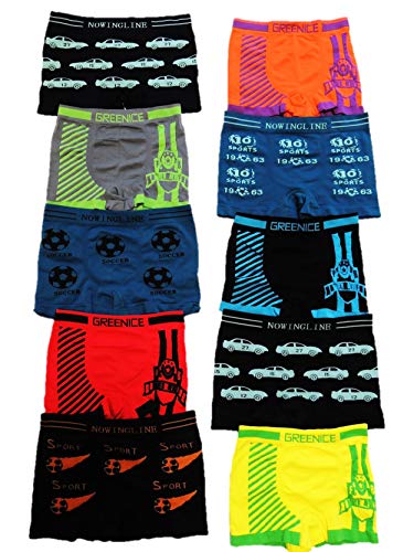 Unbekannt 10er Pack tolle Kinder Jungen Boxershorts Größe 86-164 (152-164) von Unbekannt