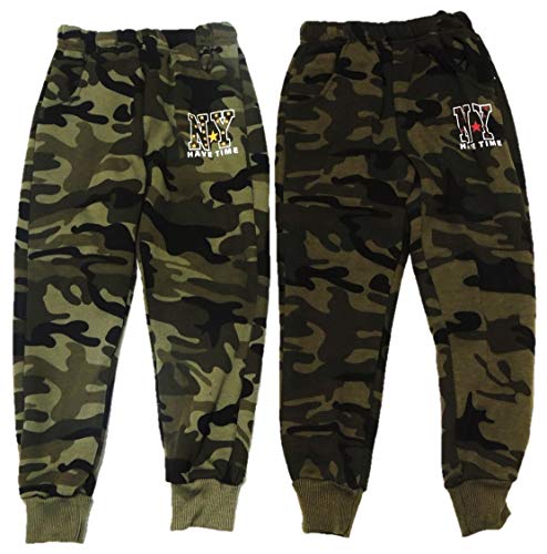 Unbekannt 2er Pack Jungen Camouflage Jogginghosen in den Größen 98-188 (134-140) von Unbekannt