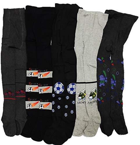 Unbekannt 5er Pack Jungen Strumpfhosen mit hohem Baumwolleanteil in den Größen 80-152 (134-152) von Unbekannt