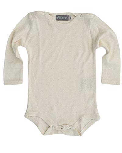 Unbekannt Alkena, Baby/Kleinkind Body Langarm, 100% Bourretteseide (68, Natur) von Unbekannt