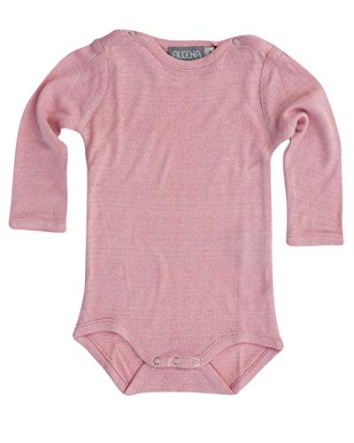 Unbekannt Alkena, Baby/Kleinkind Body Langarm, 100% Bourretteseide (68, Rosa) von Unbekannt