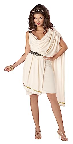 California Costumes Damen Deluxe Classic Toga Erwachsenenkostüm, Elfenbein, XL von California Costumes