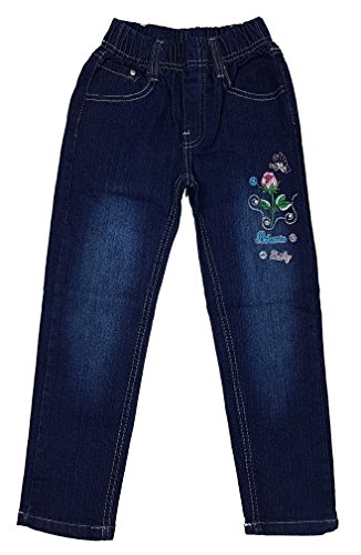 Unbekannt Bequeme Mädchen Jeans mit rundum Gummizug, Gr. 104, M160.4 von Unbekannt