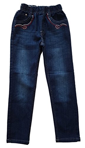 Unbekannt Bequeme Mädchen Jeans mit rundum Gummizug, Gr. 98, M39.2 von Unbekannt