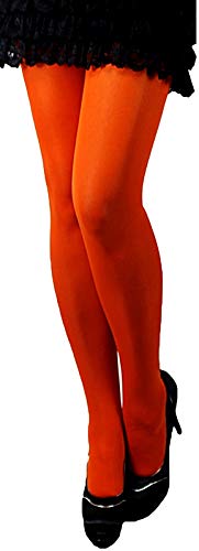 Unbekannt Blickdichte STRUMPFHOSE 40 DEN Weiches Mikrofaser SAFTIGE FARBEN GR S-XXL (L/XL, Orange) von Unbekannt