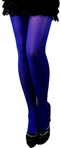 Unbekannt Blickdichte STRUMPFHOSE 40 DEN Weiches Mikrofaser SAFTIGE FARBEN GR S-XXL (S/M, Königsblau) von Unbekannt