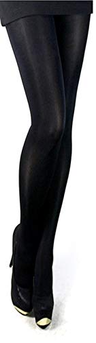 Unbekannt Brilliant Glanz blickdichte Satin Strumpfhose 100 Den viele Farben Größe S-M-L (M, schwarz) von Unbekannt