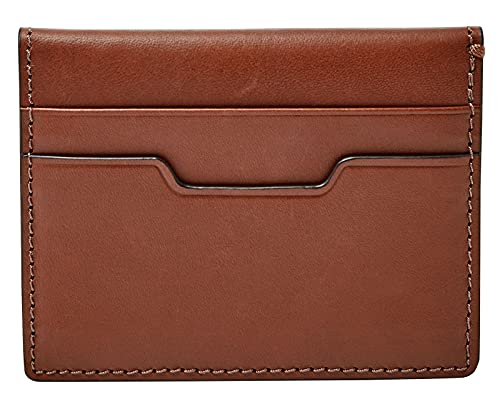 Fossil Herren Herren Geldbörse - Ellis Kartenmäppchen Geldbörse Braun (Brown) von Fossil